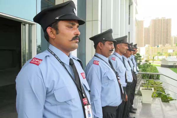 Security guards at a residential gate